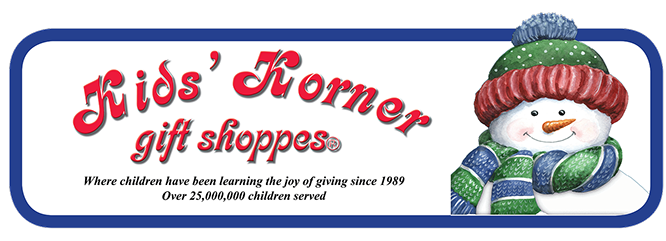 Kids Korner Gift Shoppes - Where children have been learning the job of giving since 1989 -- Over 25,000,000 children served.